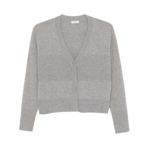 Peserico Womens Punto Luce-Embellished Cardigan Sweater US 8 Granite IT 44 - NWT